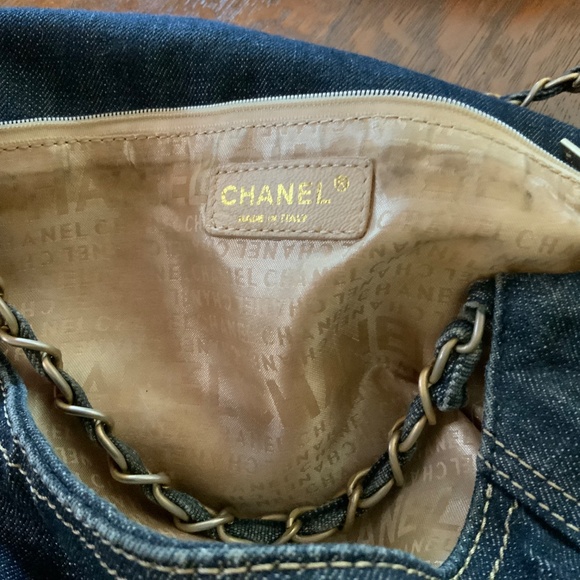 CHANEL COCO CABAS DENIM TOTE BAG RARE 2006-2008 - Picture 8 of 14